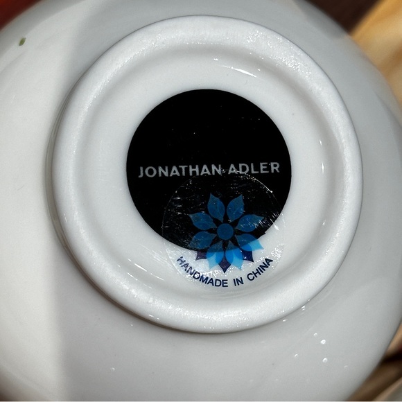 Mr. & Mrs. Muse Mug Set By Jonathan Adler, White Porcelain Reversible De… - Picture 4 of 6